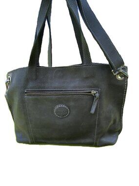 Roots Tribe Leather Edie Tote, Crossbody , Satchel  in Grey